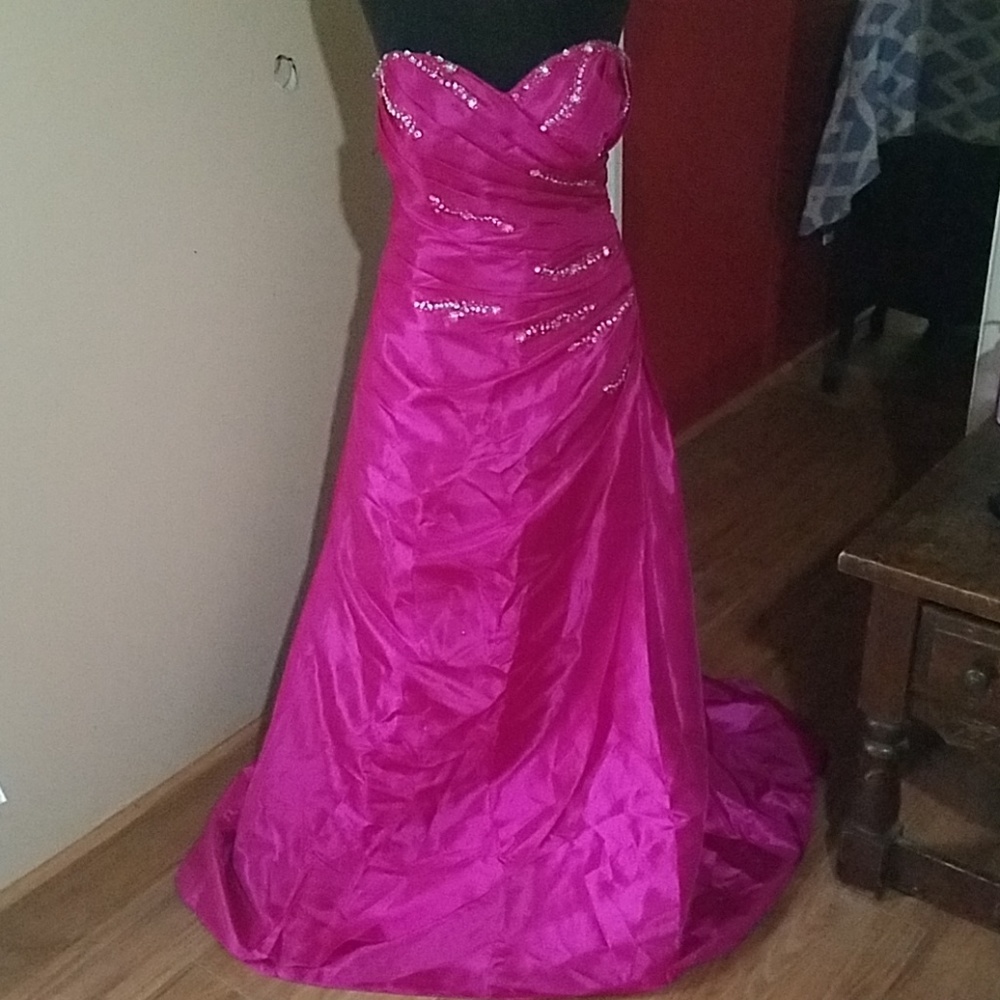 Hot pink Prom Dress